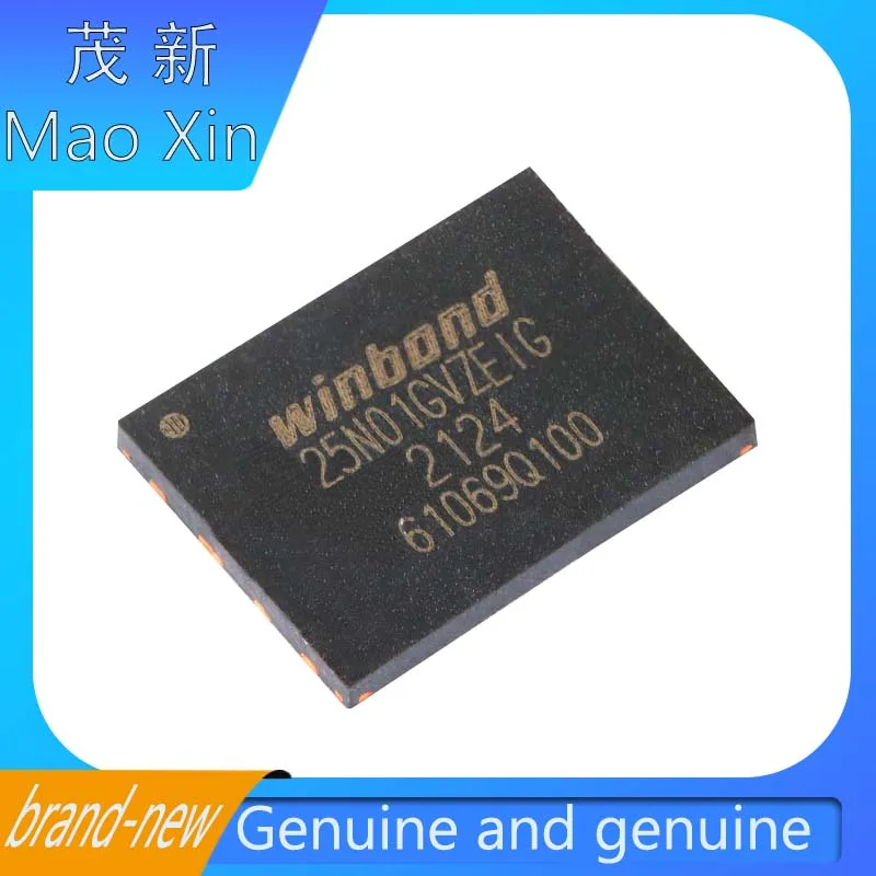 Originálny originálny W25N01GVZzeig WSON-8 3V 1 GB Serial Nand Flash Memory Chip