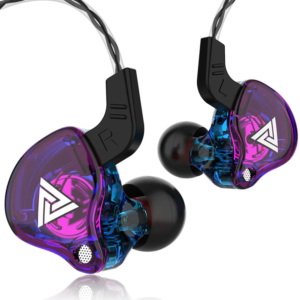 Originálny ovládač meďnatého QKZ AK6 Hifi Sport slúchadlá 3,5 mm v ušných slúchadlá