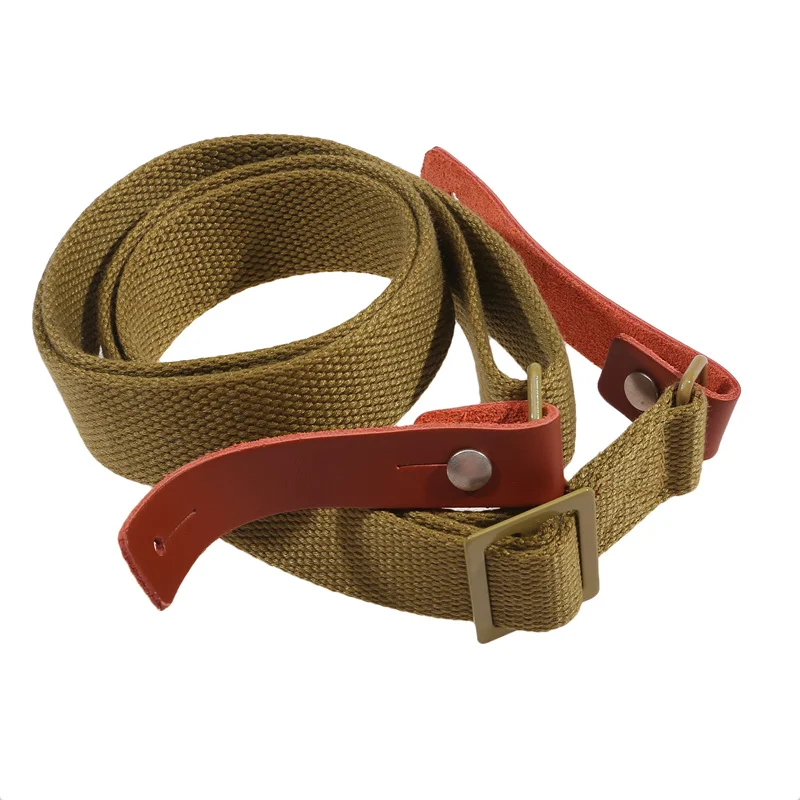 Originálny pištoľ Sling Airsoft Hunting Shooting Shooting nastaviteľná koža dvojbodový taktický AK Rifle Strap Outdoor Survival Belt