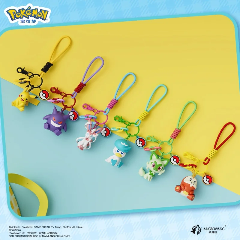 Originálny prívesok aromaterapie Pokemon Sylveon Pikachu gengar quaxly fuecoco roztomilý karikatúra Keychain prívesok darček