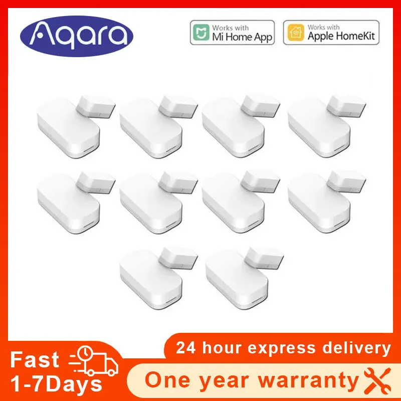 Originálny senzor okna Aqara Dvery Zigbee Wireless Connection Smart Dvers Sensor Pracujte s MI Home HomeKit pre aplikáciu Android iOS