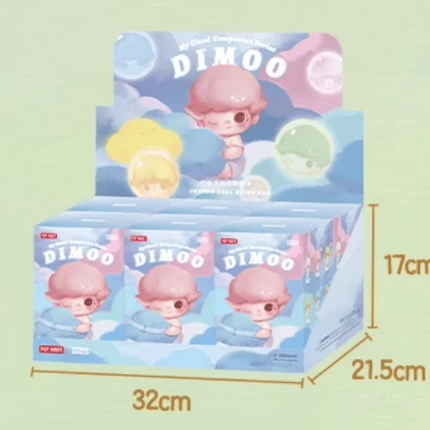 Originálny slepý box Dimoo Cloud Companion Series Cotton Cute Doll Blind Box Módny batoh prívesok Girl Birthday Darček