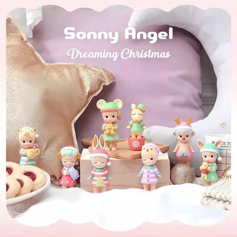 Originálny sonny anjel sníva vianočné série slepé boxy hračky roztomilé anime akčné figúrky figúrky figuríny Dolls vianočné darčeky