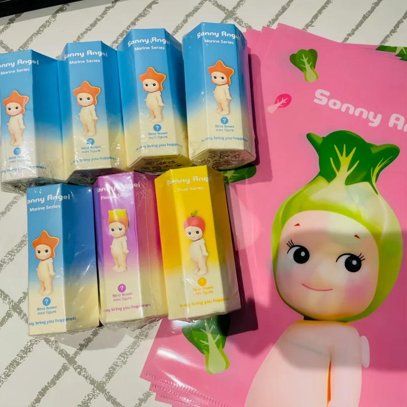 Originálny sonnyangel mini figúrka zvierací séria zvierat Old Animal Marine Flower Fruit Sladky zeleninová séria Blind Box Mystery Box Darče