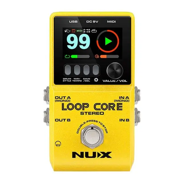 Originálny stereofónny pedál Elektrický gitarový efekt next-gen Looper Pedal so 6 hodinami stereofónnych slučiek a 50 rôznych režimov bubna