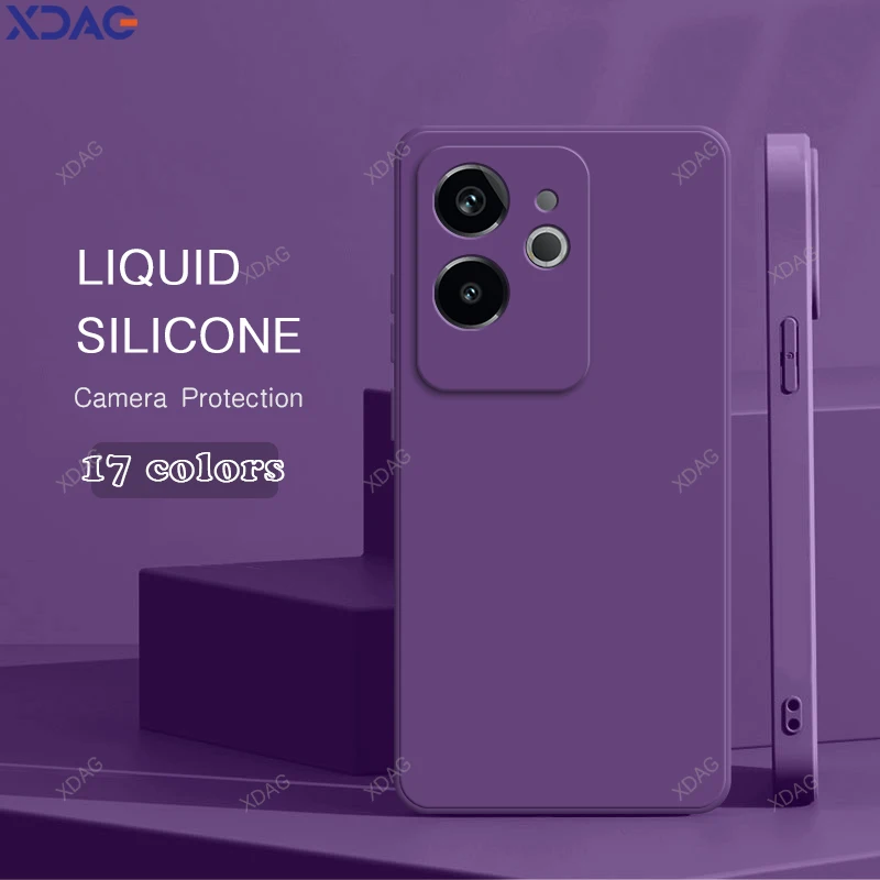 Originálny telefónny prípad pre Oppo Realme GT6 GT 6 5G Global China Ochrana šošoviek Interné kvapaliny kvapaliny Silikónové príslušenstvo