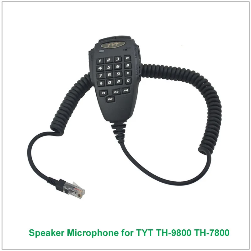 Originálny Tyt 6 Pin DTMF vreckový reproduktor mikrofónu pre Tyt TH-9800 TH-7800 TH9800 TH7800 Amatérsky mobilný transceiver