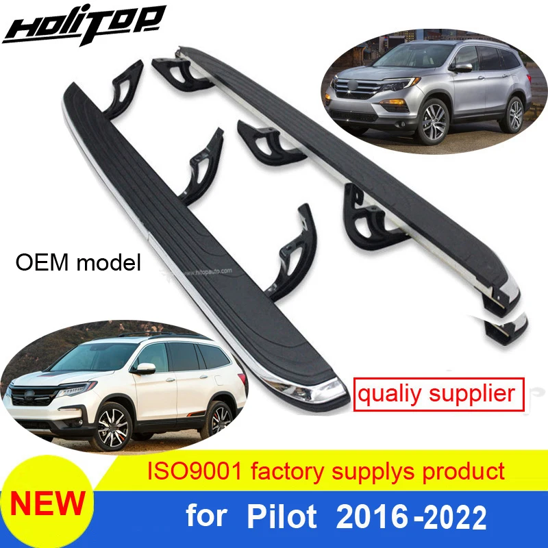 Originálny štýl bežecká doska Side Step Bar pre Honda Pilot 2016-2022, model OEM, zahusťovaný dizajn, môže načítať 300 kg, bezplatný vŕtací otvor