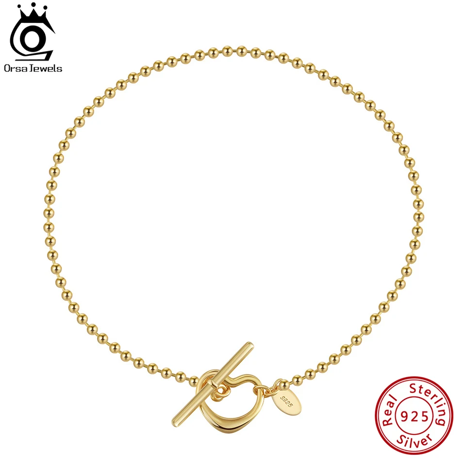 Orsa Jewels 925 Sterling Silver 2,0 mm náramok pre korálky pre ženy so srdcom prepínačom sponky na zadku Čekny popruhy šperky SA68