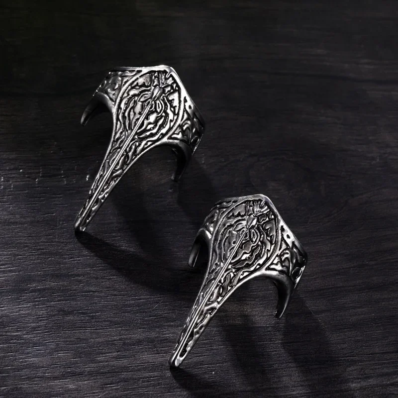 Osmanské turecké ríše Rings pre mužov Ženy jedinečný prsteň Punk Armor dlhé vintage zbraň Zvieracie šperky dekorácie Darčeky Veľkoobchod