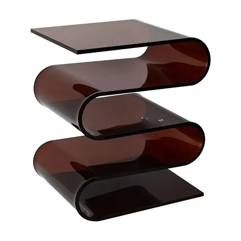 Osobnosť 3 vrstvy vlnového časopisu Transparentné akrylové knižnice Minimalistické malé stolné podlahové kníhka Dekorácie Home Domov