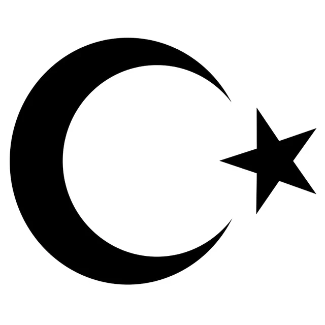 Osobnosť Národný znak Turecka Mesiaca a hviezda Turkish Flag Sticker Accessories Vinyl PVC Motocykel