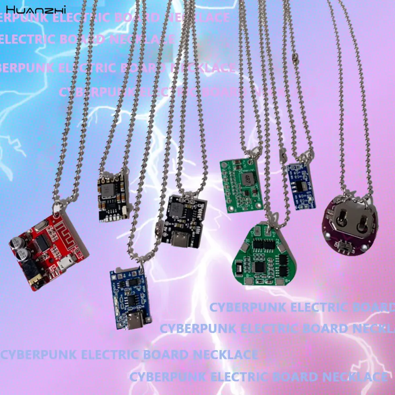 Osobnosť preháňaná hip hop punk punk cyberpunk elektrická doska prívesok pre ženy pre ženy Mena šperky y2k huanzhi 2022 nový horúci
