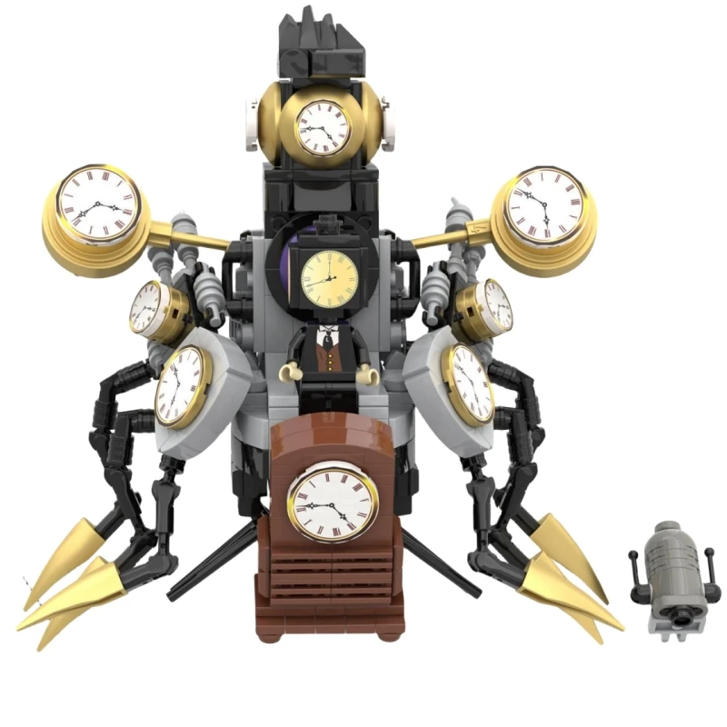 Osobnosť Time Time Robot Man TV Séria Building blokov toaletného muža Skibidi Model hračiek pre deti narodeniny Nový rok darčeky