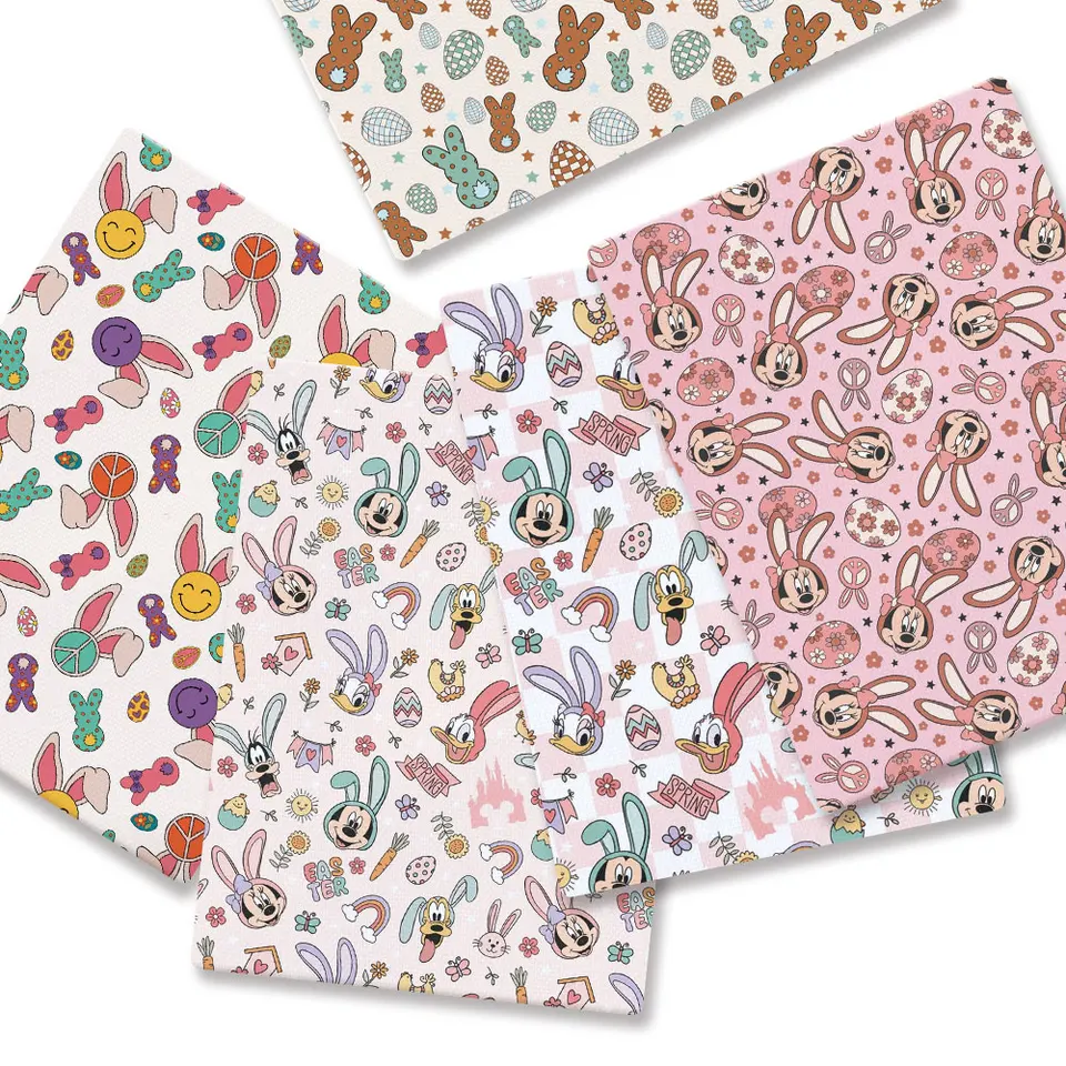 Ostern Stoff Cartoon Heiß DIY 140x50cm Polyester Baumwolle Stoff Ručne vyrobený Nähen Patchwork Bedruckten Stoff Anime