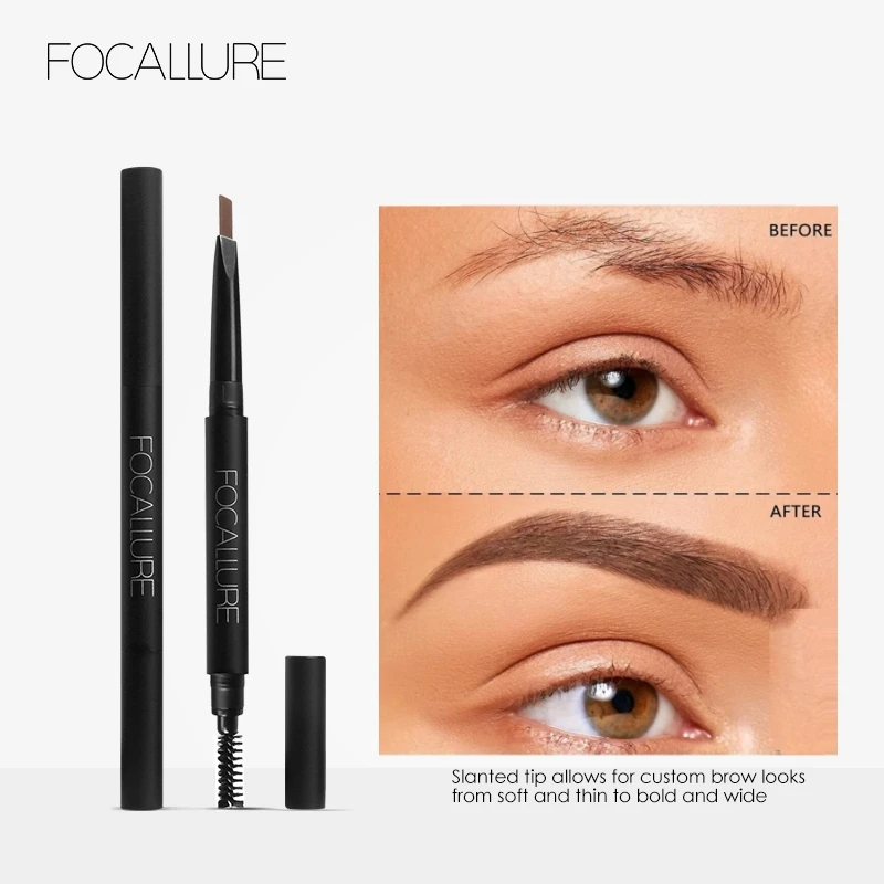 Ostredné obočie Peruzka 3 farby Presné obočie definované nepremokavé make -up Čierne hnedé obočie kozmetiky pre dámske make -up