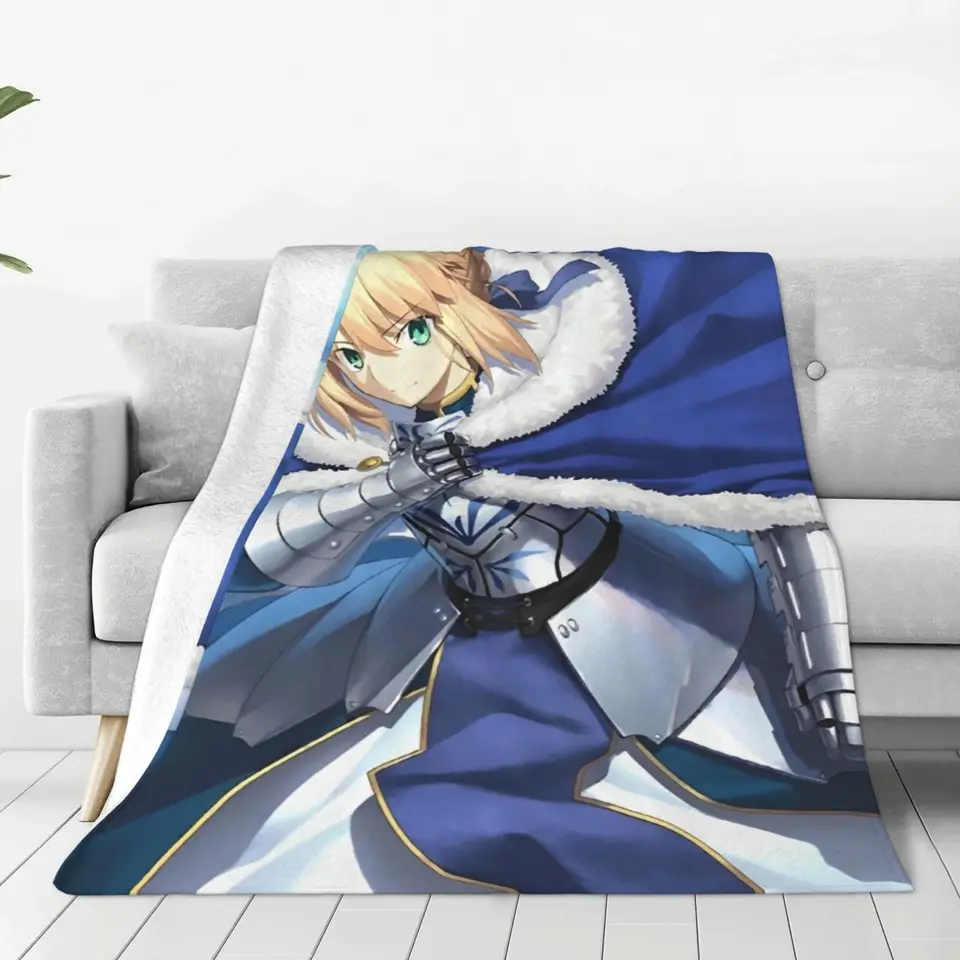 Osud Anime Anime prikrývka pobyt v noci japonská hra vlny úžasné teplé hádzanie prikrývku pre zimné auto s obliečkou