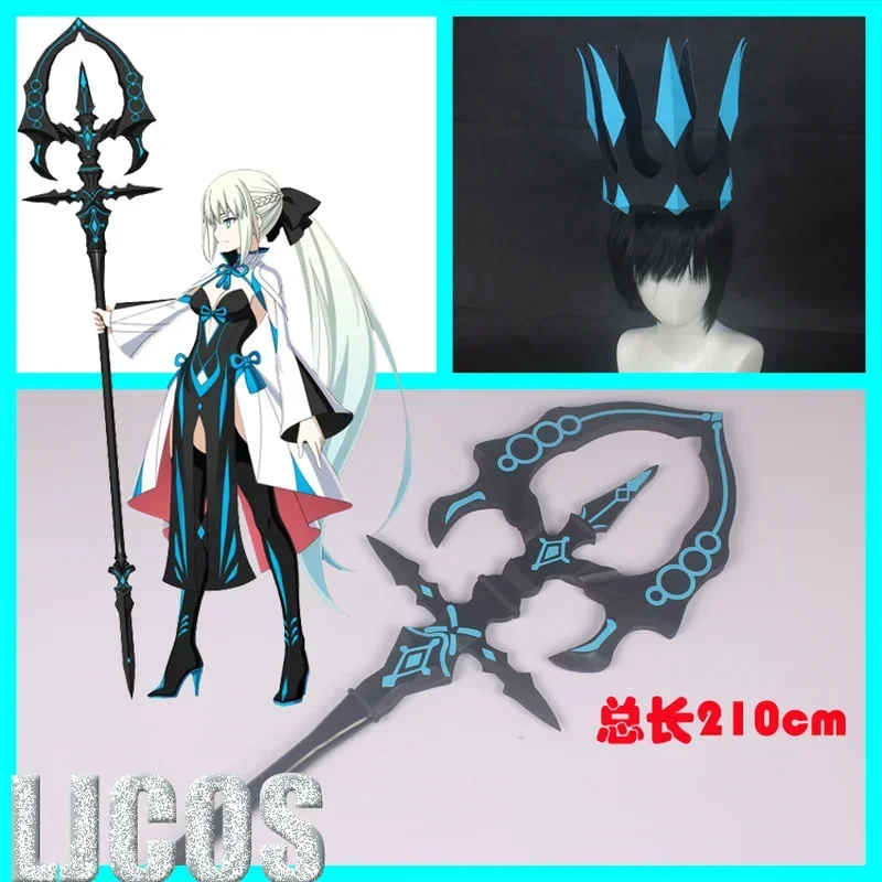 Osud hry/Grand Order Fgo Morgan Le Fay Staff Cosplay rekvizity zbrane Halloween Carnival Custom Ručne vyrobený prop