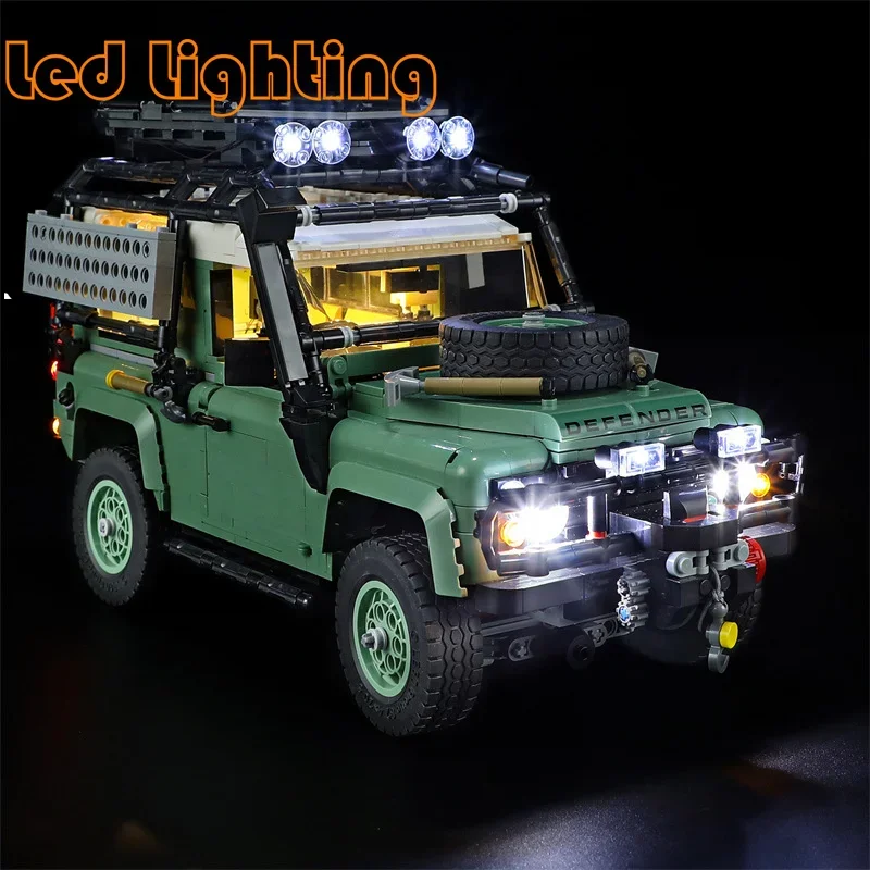 Osvetlenie pre 10317 Car Land Rover Defender 90 Tvorca automobilov Nezahŕňajú stavebný blok (iba LED ľahká súprava)