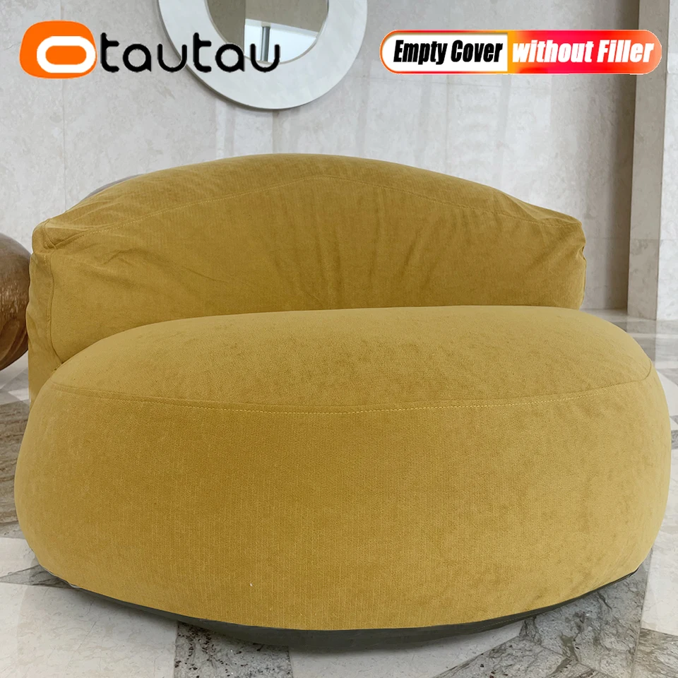 Otautau nový vylepšený kryt fazule s vnútornou vložkou bez plnenia domáceho hotela vonkajšie nepremokavé Beanbag puf Saon SF280