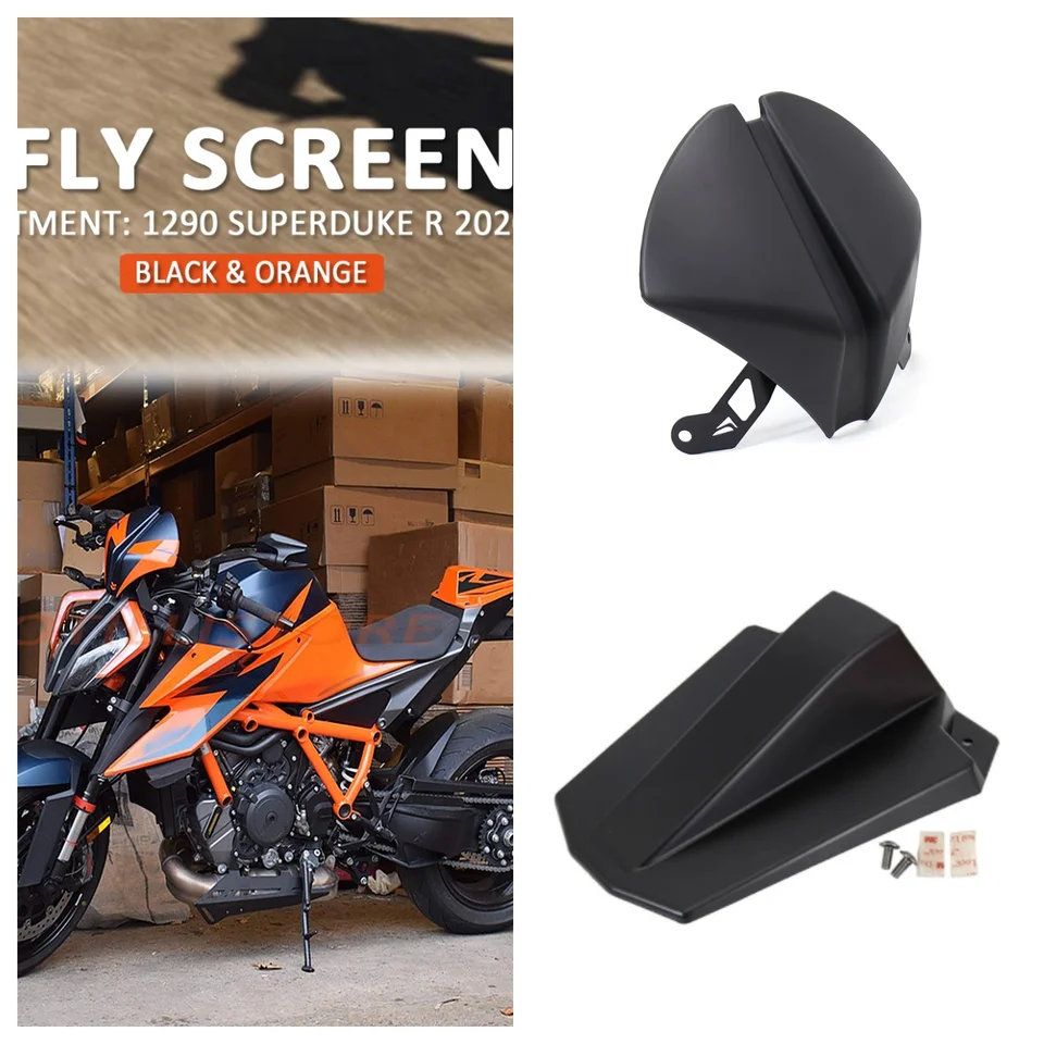 Otilli Motocykel čelného skla čelného skla pre KTM 1290 Super Duke R 2020 ABS Moto kryt zadného sedadla Motokrosový prietok vzduchu Vieok DEFLECTOR