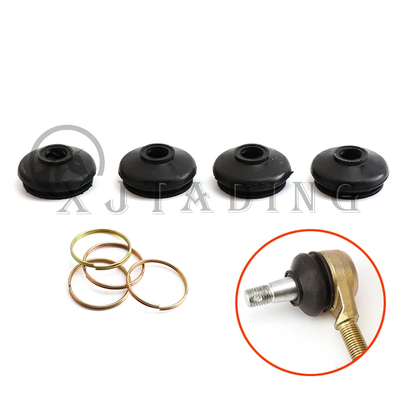 Otočte kravatu koncový guľový kĺb Ochrana prachového krytu gumový kryt s prsteňom pre čínsky ATV Go Kart Buggy Quad Bike