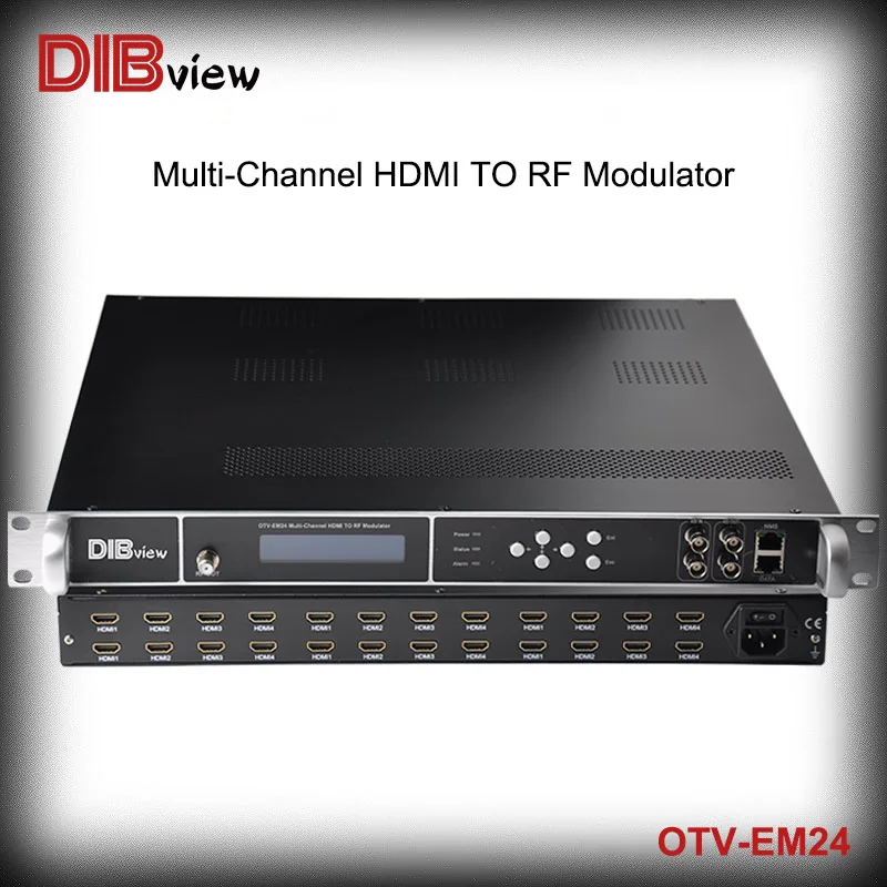 OTV-EM24 Multi-Channel HD H.264 Kodér s až 24 kanálmi HDMI Vstup do výstupného modulátora DVBC T/ATSC/ISDB-T/TB RF