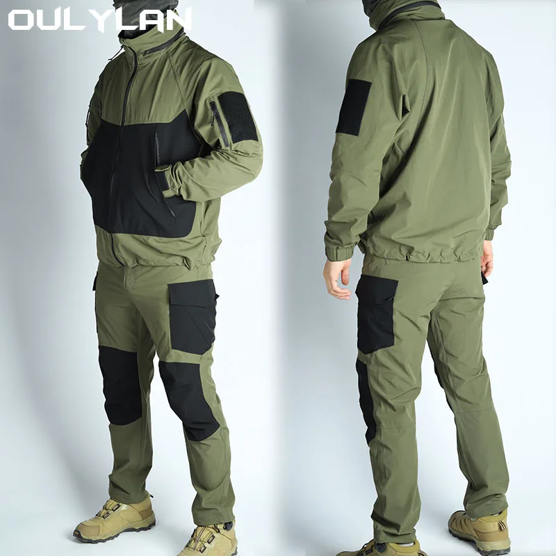 Oulylan rýchle sušenie nohavíc Sady taktické oblek Vojenský uniformný výcvik kemping kempingové oblečenie košele
