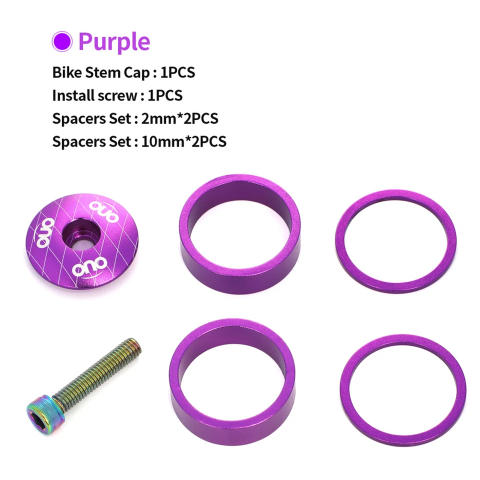 OUO MTB Bicykel STEM STEM TOPNÉ Kryty náhlavnej súpravy SPACERS SPACERS PREDNÁ VODNÝ KROK
