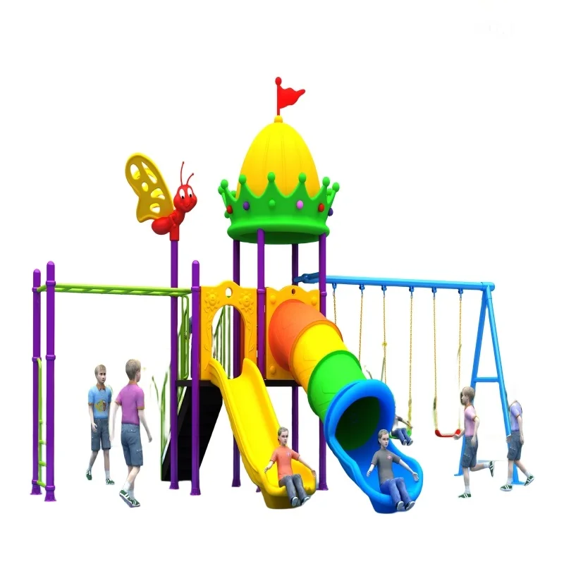 Outdoor Play Sety Detské detské ihrisko súpravy vybavenie Outdoor Playground Games Slide for Children Playground