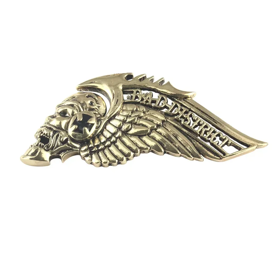 Outlaws Nové módne kostrové krídlo brošňa motocykel motorový motorkár Hells Angels Pins Man Party Rock Darček prepravu zdarma