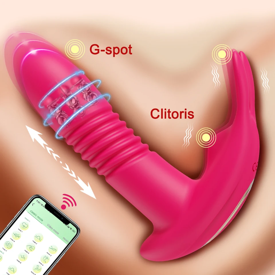Ovládanie aplikácií Hltajúca vibrátor pre ženy stimulátor klitorisu Rotujúce g Spot dildo diaľkové ovládanie ženská sexuálna hračka Dospelá tovar