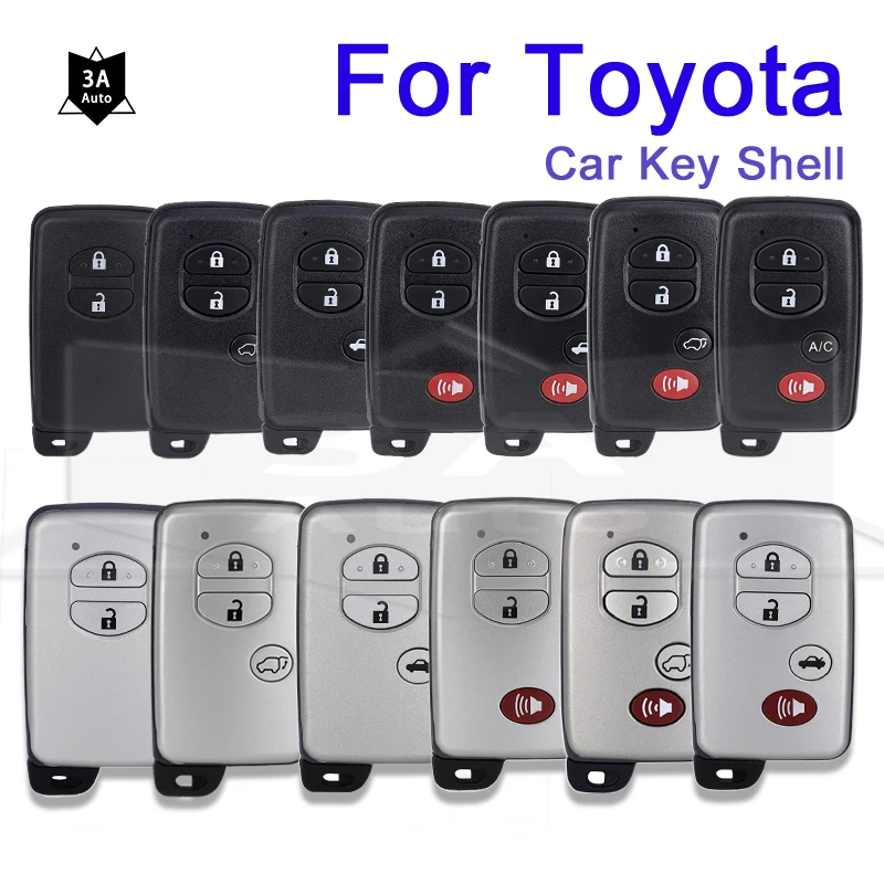 Ovládanie diaľkového kľúča automobilu pre Toyota Camry Prius Rav4 Avalon Corolla Land Cruiser Venza 2/3/4 Tlačidlá