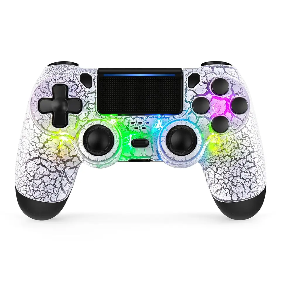 Ovládač RGB pre PS4 Slim Pro Joystick Gamepad Dual Vibration Wireless Bluetooth Joypad pre PlayStation 4 JoyPad PC/Android