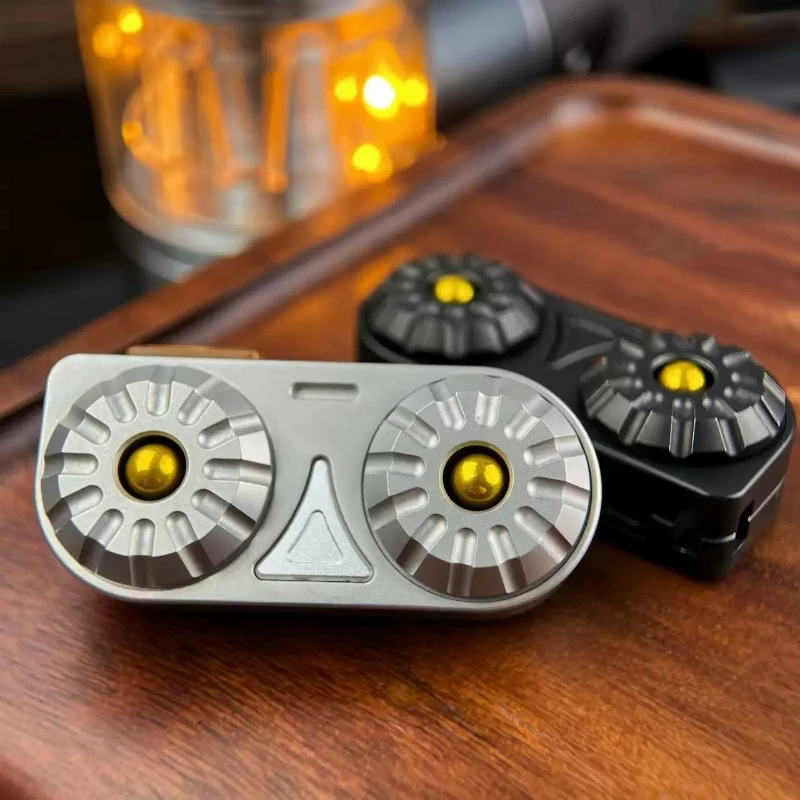 OW EDC Fidget Push Card Slider Decompression Decompression Magnetic Levitation Spinner z nehrdzavejúcej ocele Rathet Stres Relife Hračka prsty