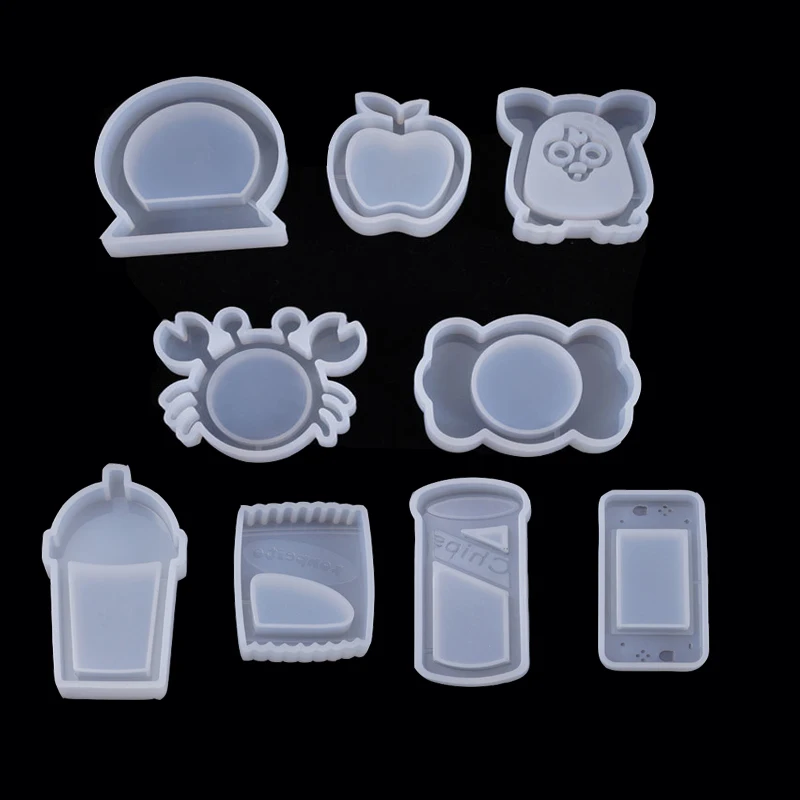 Owl Cukor v tvare DIY Forss Folds Sušené kvetinové živice dekoratívne remeselné remese
