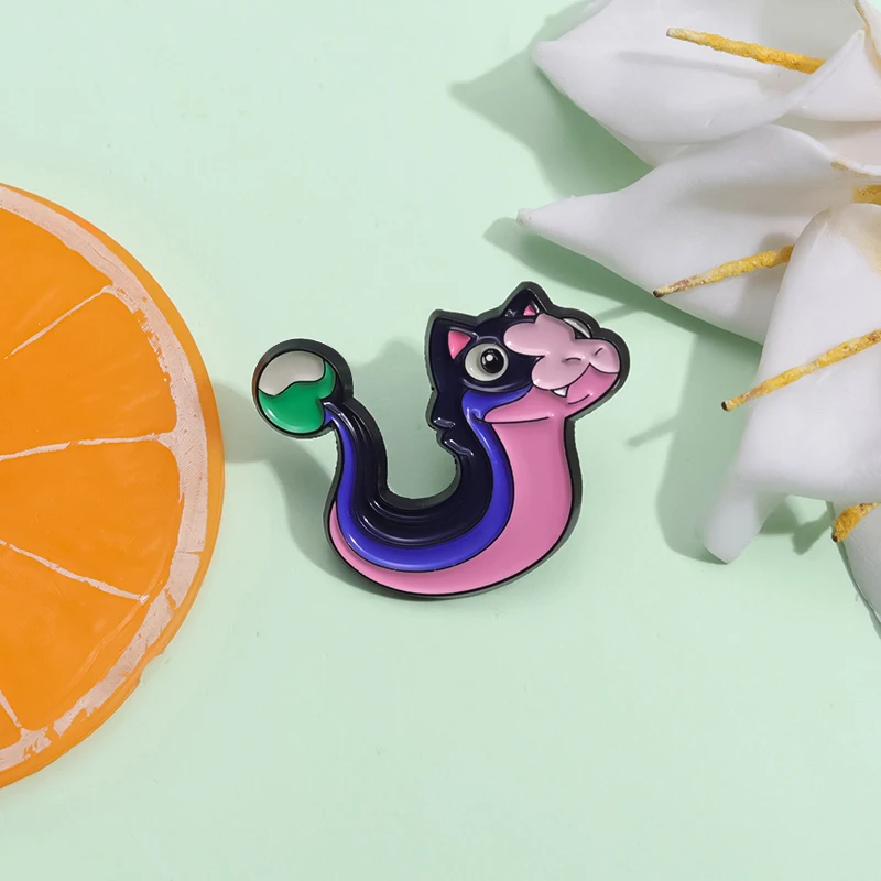 Owl House Snake Smalt Pins Cartoon Animal Animal Brošes klošné odznaky doplnky šperky oblečenie batohový darček pre priateľov