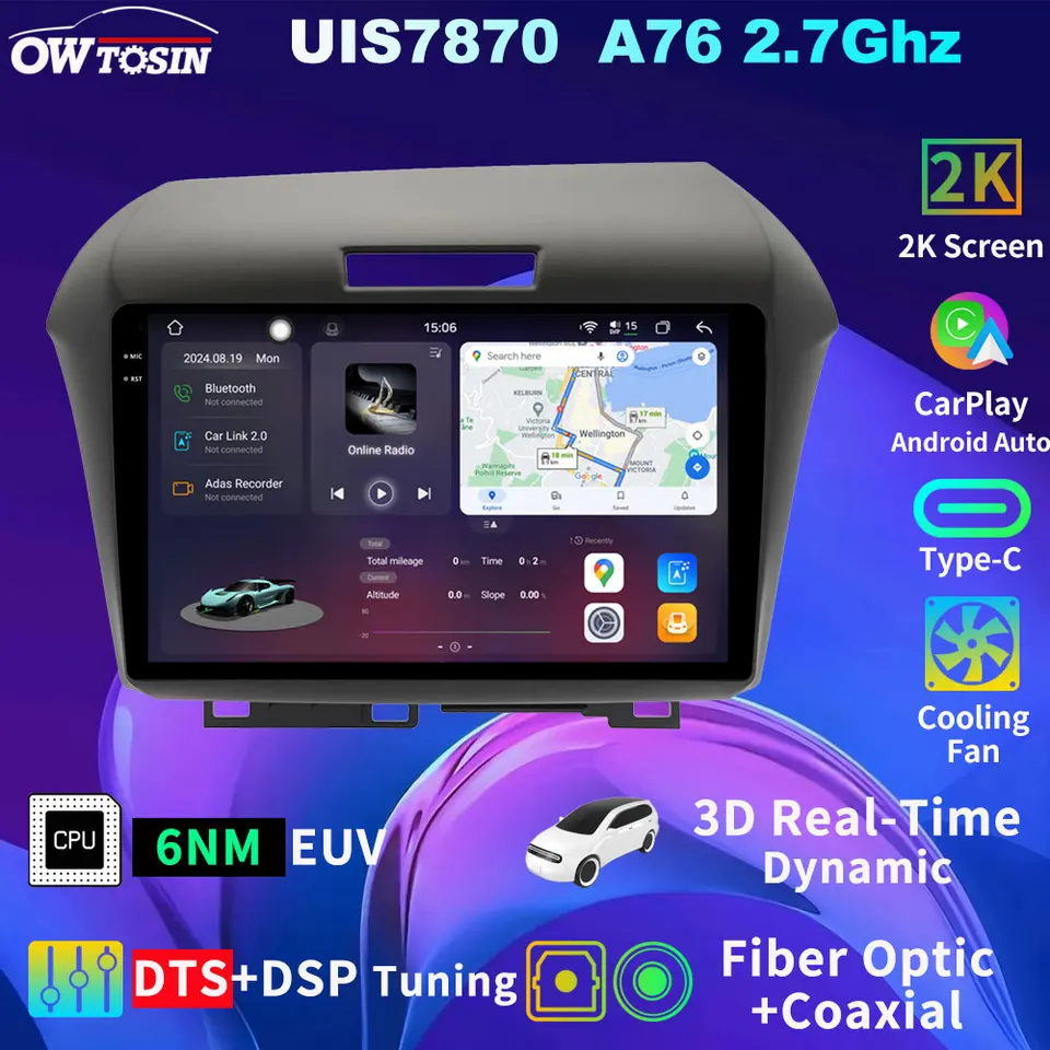Owtosin 7870 12g+256G Android 13 Multimediálne GPS Navigačné rádiové jednotky pre Honda Jade 2015-2020 Bluetooth CarPlay Auto