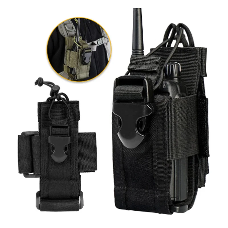 Oxford Molle Petouch Radio Walkie Talkie Držiteľ BAG BAG BALT BALT PRÍSLUŠENIE ČASOVÝ ČASOVÝCH V OUTDORODOU AIRSOFT