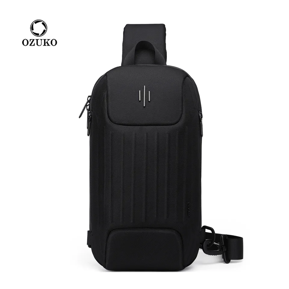 Ozuko ramenné tašky Men Móda Multifunkcia Crossbody Bag na ramene cestovná taška na praky balenie balenie vrecka na hrudník pre muža