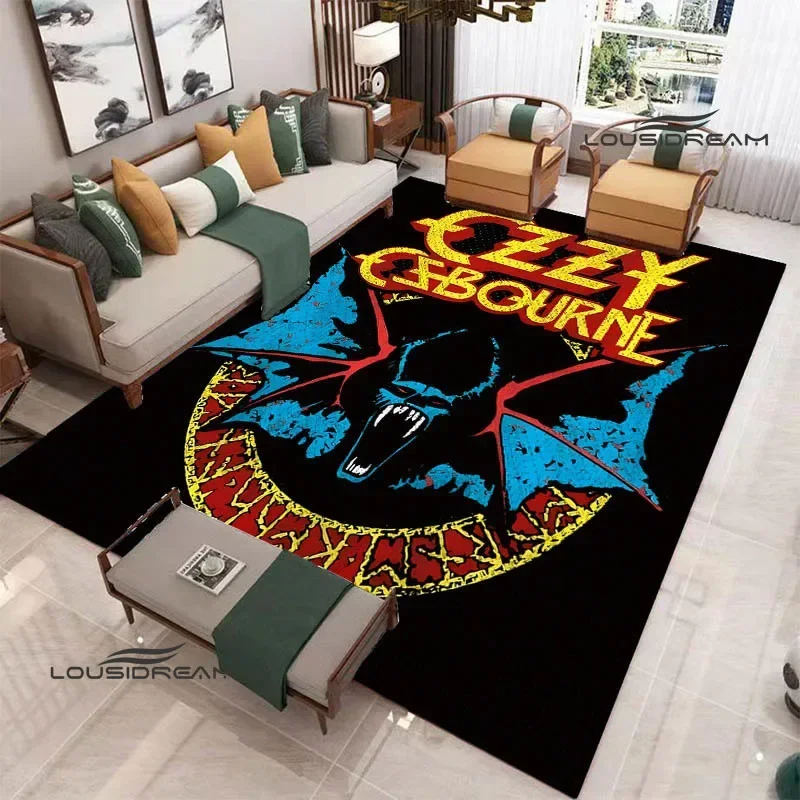 Ozzy Osbourne Vintage Print Carpet Obývacia izba Spálňa Koberec nekĺzavý koberc