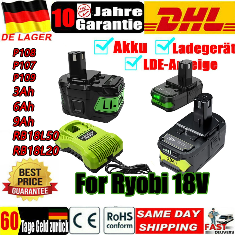 P108 RB18L50 pre Ryobi One 18V batéria pre Ryobi One P102 P103 Výmena batérie BPL1820 RB18L20 RB18L40