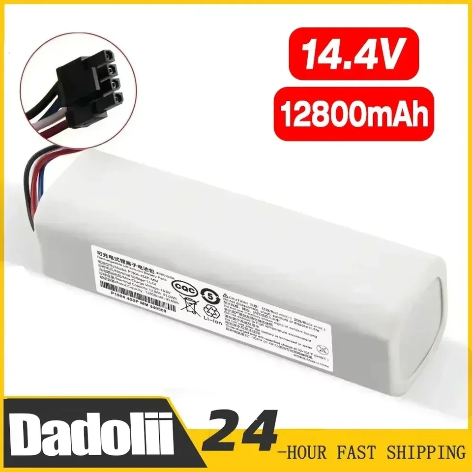 P2008-4S2P-MMBK originál pre Dreame Robot VACUUM Cleaner D9 F9 L10 L10 PRO 14.4V 12800MAH LI-ION batéria 4inr19/66-2