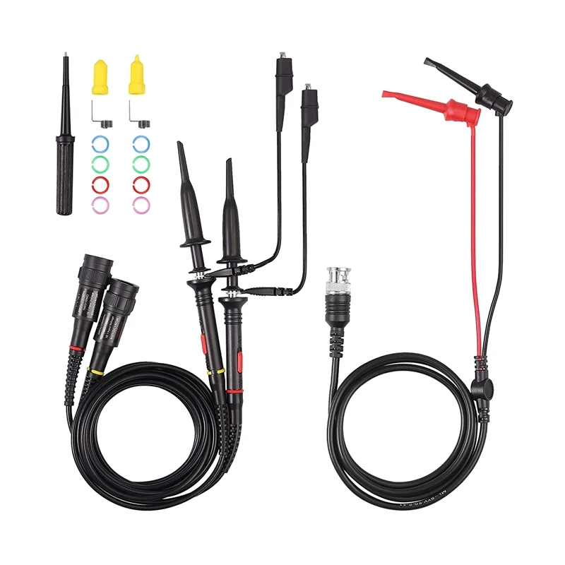 P2200 osciloskopová sonda s príslušenstvom KIT 200MHz osciloskopový klipový sondy 1x 10x s BNC Mini Grabber Test OLD