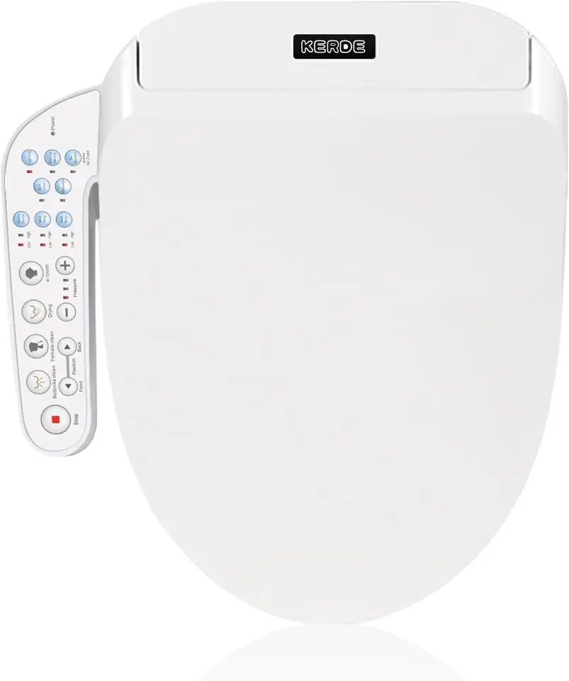 P30L Electric Bidet toaletné sedadlo, bidenety pre existujúce toalety, RLONGATED, inteligentné operácie na jednom kliknutí, čistenie teplej vody