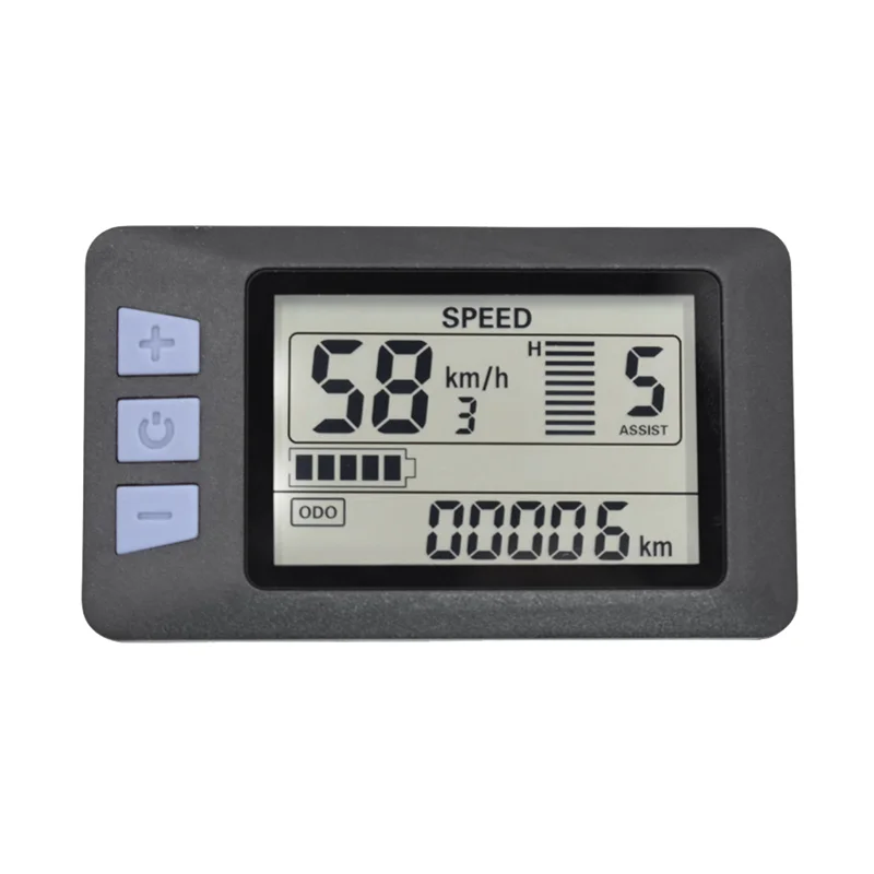 P3H LCD Display Meter Dashboard 24V 36V 48V 60 V Elektrický bicykel Displej pre elektrický skúter (5pin)