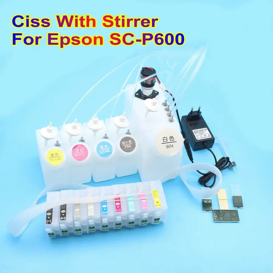 P600 CISS systém pre atramentovú nádrž Epson P600 DTF CISS s miešadlom Sure Color SC-P600 DTF atramentovú nádrž Ciss Ciss Continuous Atrated Supply System