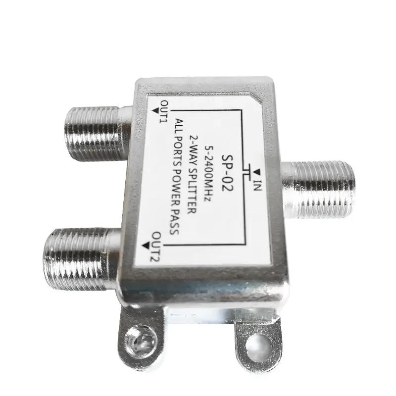 P82F 5-2400MHz 2-Way Digital Coax Kábel Splitter Bi-smerový satelitný televízny televízor konektora signálu pre SATV/CATV