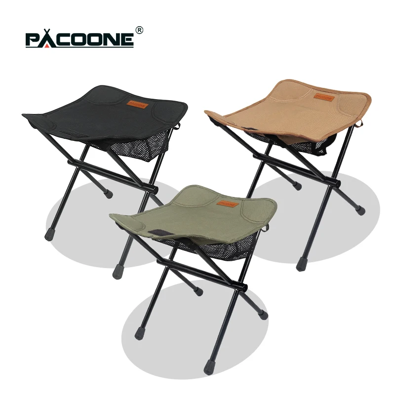 Pacoone Outdoor Prenosná skladacia stolička hliníková zliatina minin Storage stolička kemping rybárska stolička piknik ľahký nábytok nový