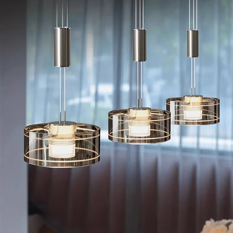 Padin talianska reštaurácia Luster 2024 Nový high-end svetlo luxusný moderný moderný sklenený zdvíhací stôl